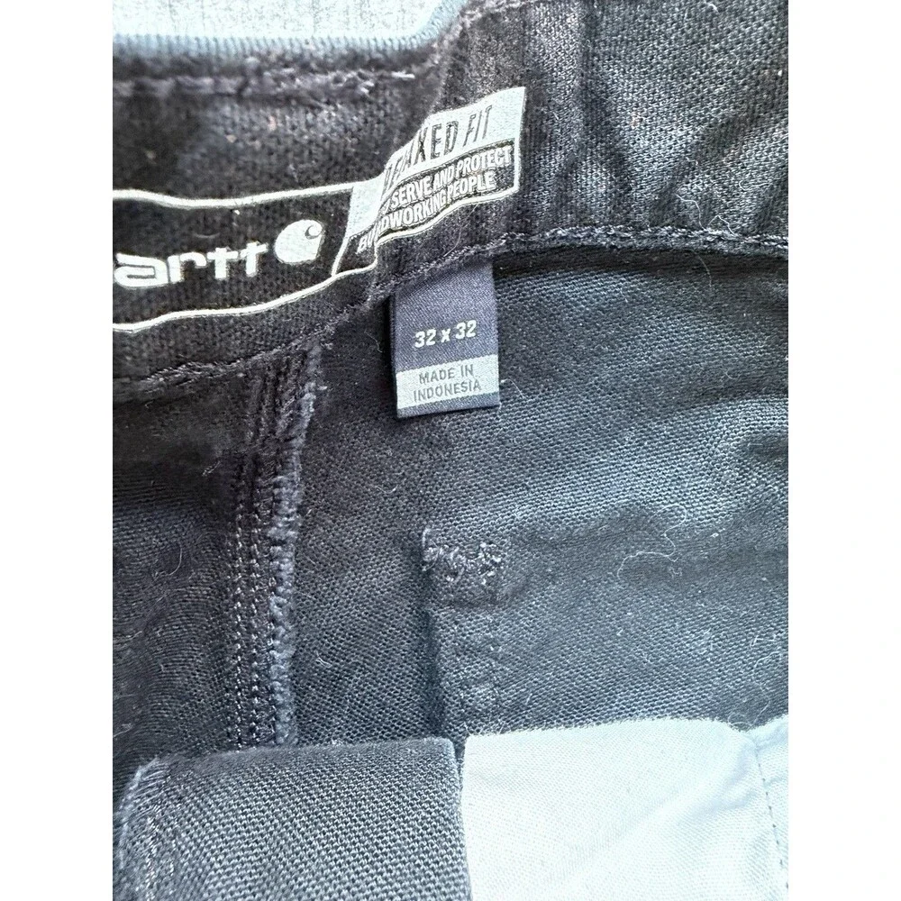 Tie Dyed Black Denim Size 32 X 32 Custom Carhartt Duck Jeans 1 Of 1 Streetwear